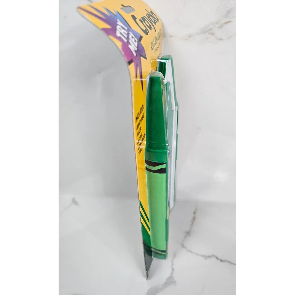 Vintage Crayola Pencil Box Calculator Green Crayon Case Advanced Concepts‎ C400